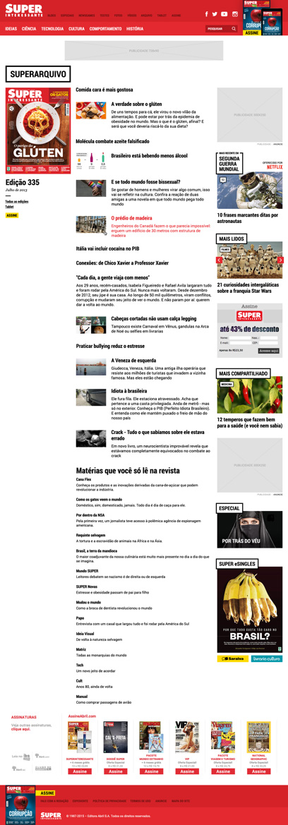 Superinteressante New Website Superarchive Index