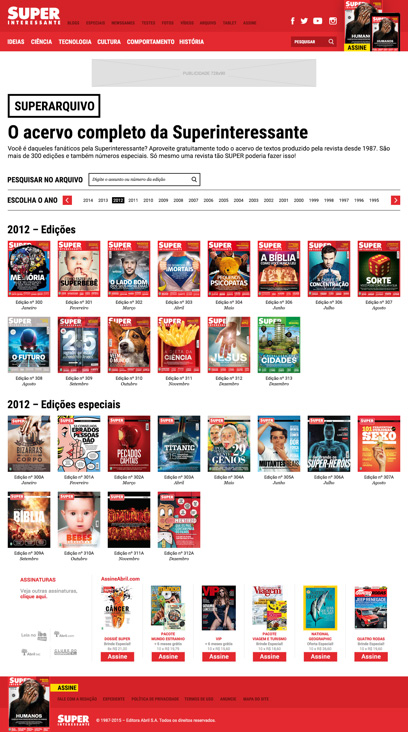 Superinteressante New Website Superarchive Home