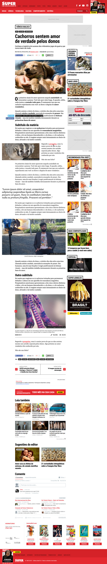 Superinteressante New Website Content