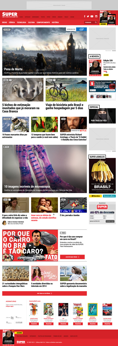 Superinteressante New Website Home (Alternative)