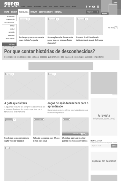 Superinteressante Wireframes